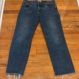 Evereve Blue Ankle Cropped Jeans with Classic Denim Style